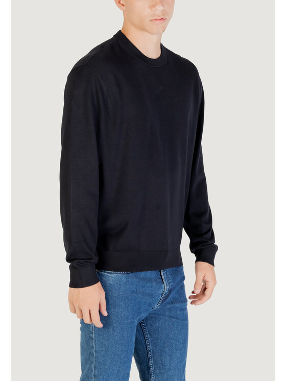 Armani Exchange Armani Exchange Sweter PULLOVER Niebieski Over Fit