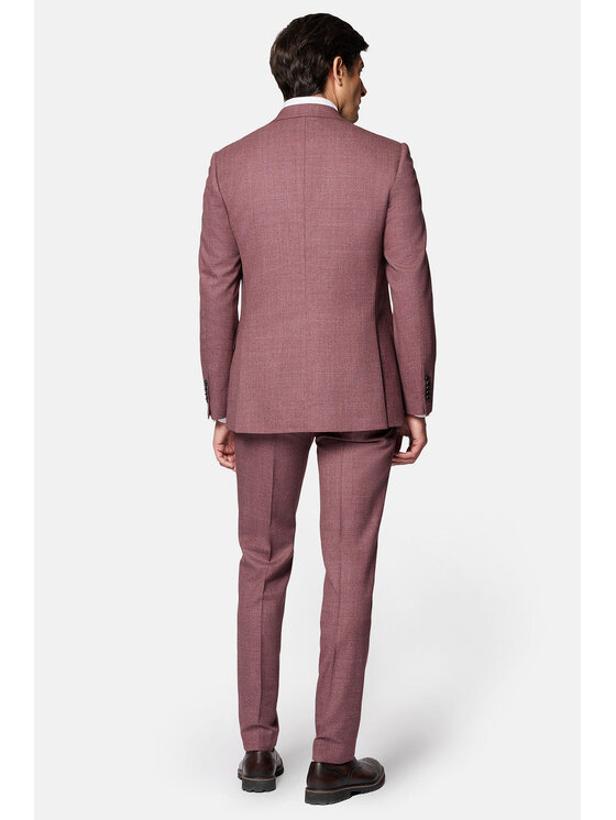 Lancerto Lancerto Garnitur Monterrey GA073124000013 Bordowy Slim Fit