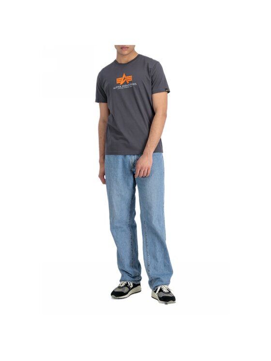 Alpha Industries Alpha Industries T-Shirt AI.100501RB-684-L Szary Basic Fit