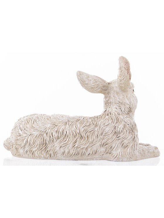 MIAhome MIAhome Figurka królik 21x34x22 cm PELUCHE leżący Biały