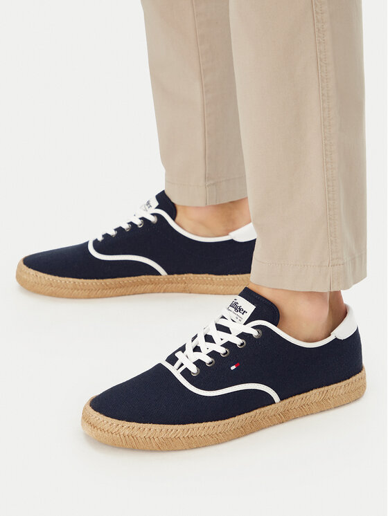 Tommy Hilfiger Tommy Hilfiger Εσπαντρίγιες Th Hi Vulc Core Jutte Canvas FM0FM05872 Σκούρο μπλε