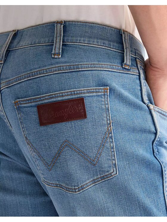 Wrangler Wrangler Jeansy LARSTON Niebieski Slim Fit