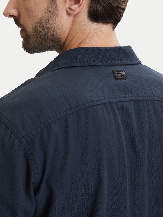 G-Star Raw G-Star Raw Πουκάμισο Clean D25196-D454 Σκούρο μπλε Regular Fit