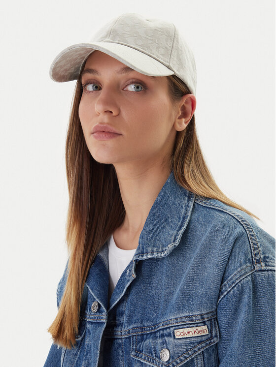Calvin Klein Calvin Klein Καπέλο Jockey Aop 6 Panel Baseball Cap LV04K5058G Μπεζ