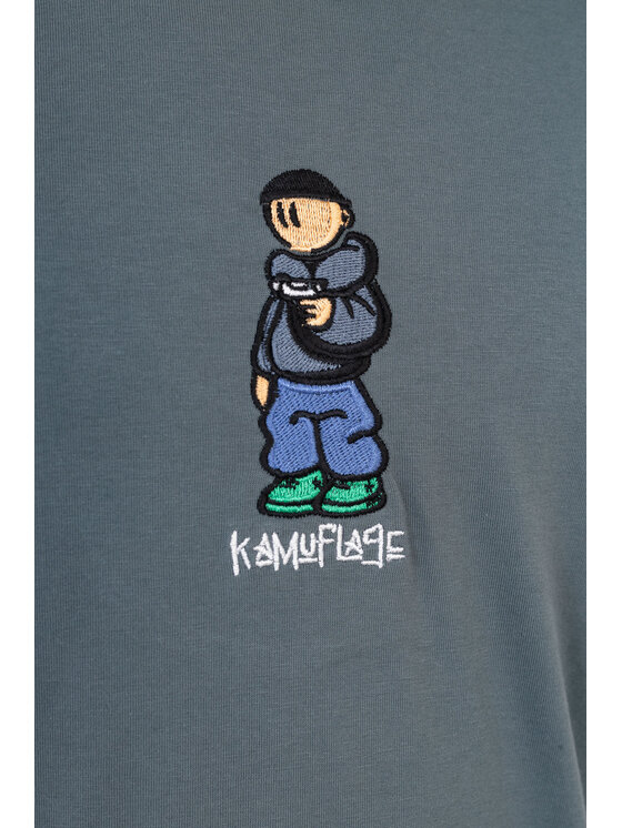 Kamuflage Kamuflage T-Shirt Slanger Szary Comfortable Fit