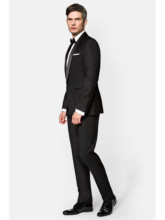 Lancerto Lancerto Szalik GA073122000018 Czarny Regular Fit