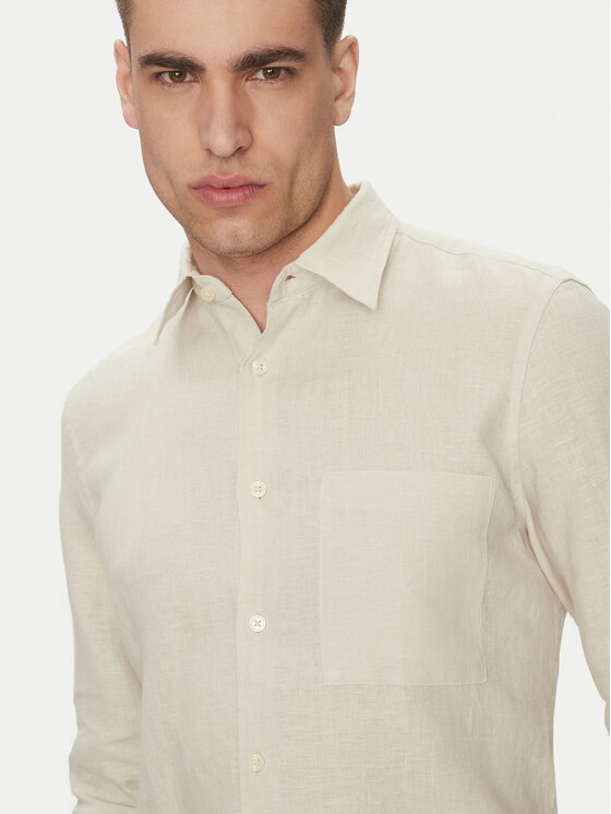 Marc O'Polo Marc O'Polo Риза 523 7428 42318 Кремав Regular Fit