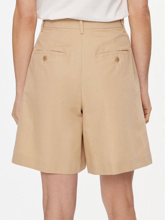 Weekend Max Mara Weekend Max Mara Bermudy Ecuba 2415141022 Beżowy Relaxed Fit