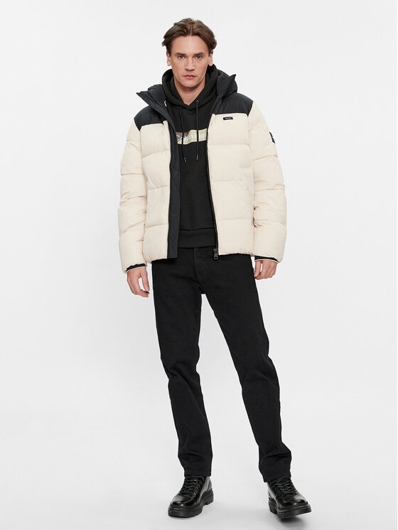 Calvin Klein Calvin Klein Зимно яке Crinkle K10K112227 Бежов Regular Fit