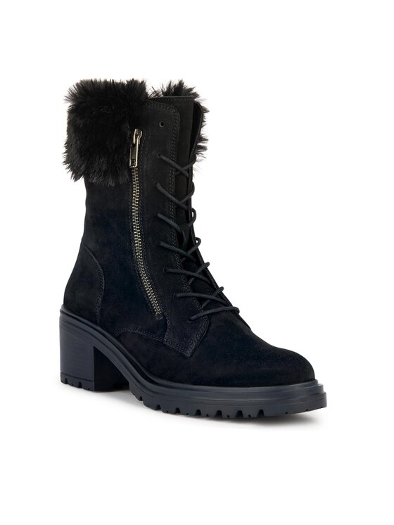 Geox Geox Polokozačky D Damiana D36QCB 022BH C9999 Černá