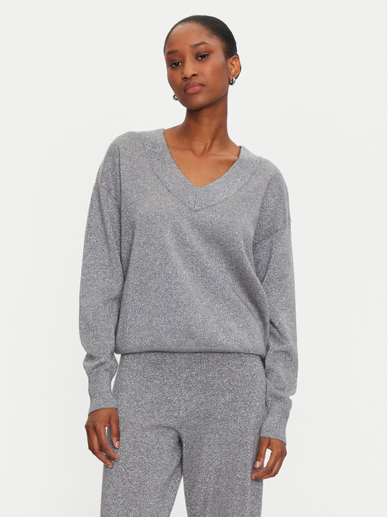 JOOP! Sveter 58 JW244KN354 30043972 Sivá Loose Fit
