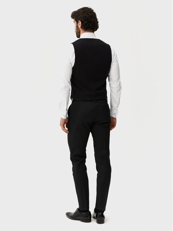 Evenemen Evenemen Kamizelka garniturowa Boston Czarny Slim Fit
