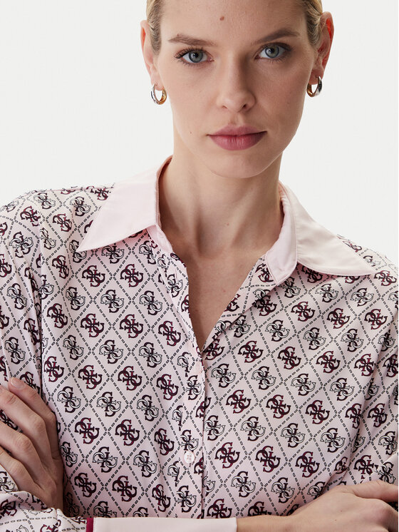 Guess Guess Särk W4YH47 WF1T2 Roosa Regular Fit