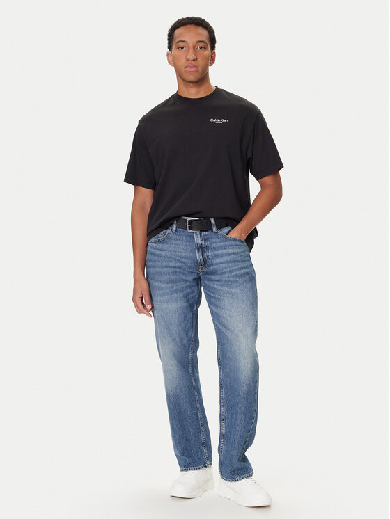 Calvin Klein Jeans Calvin Klein Jeans T-shirt LV04RD825G Crna Regular Fit