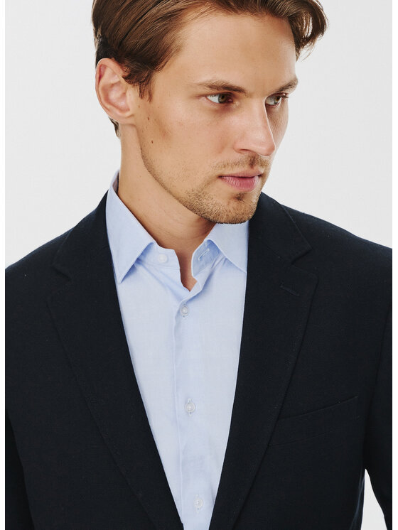 Pako Lorente Pako Lorente Marynarka P24WF-3X-006 Granatowy Slim Fit