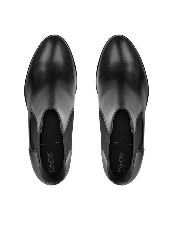 Geox Geox Īsie zābaki D Walk Pleasure 85 D35TFC 00043 C9999 Melns