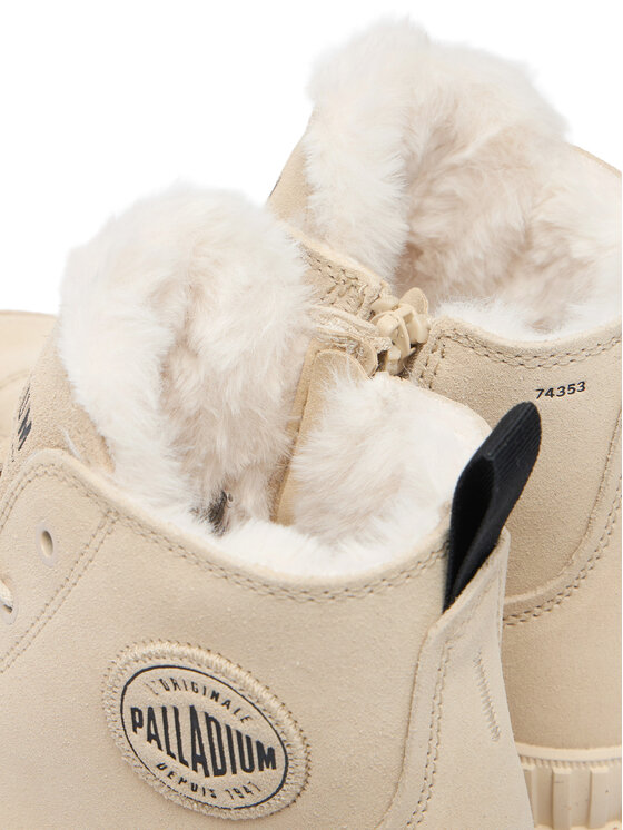 Palladium Palladium Schnürstiefeletten Pallashock Zip Warm 74353-210-M Beige