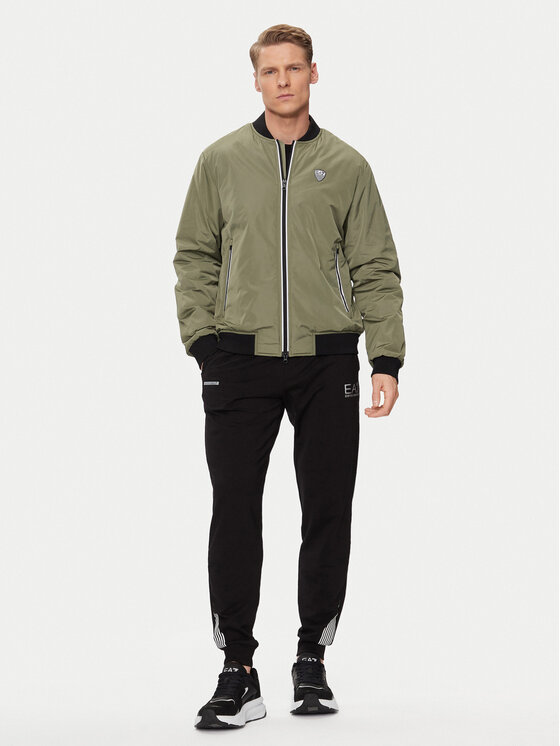 EA7 Emporio Armani EA7 Emporio Armani Bomber-jakk 8NPB12 PN7LZ 1846 Roheline Regular Fit