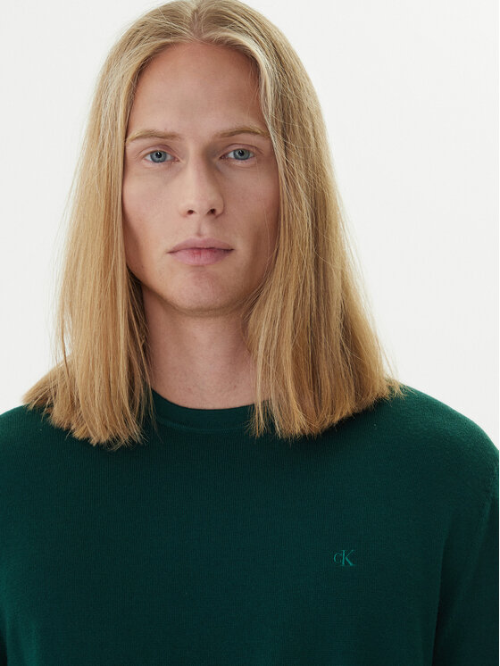Calvin Klein Calvin Klein Pulover LV04LB305G Verde Regular Fit