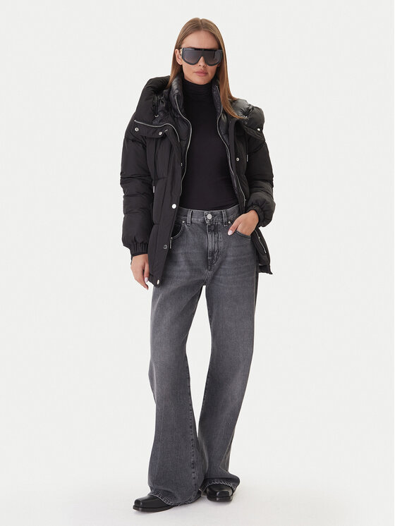 MICHAEL Michael Kors MICHAEL Michael Kors Ziemas jaka 77A7065M42 Melns Regular Fit