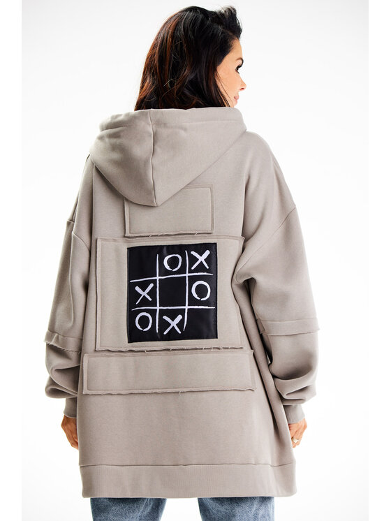 Infinite You Infinite You Felpa M332 Grigio Basic Fit