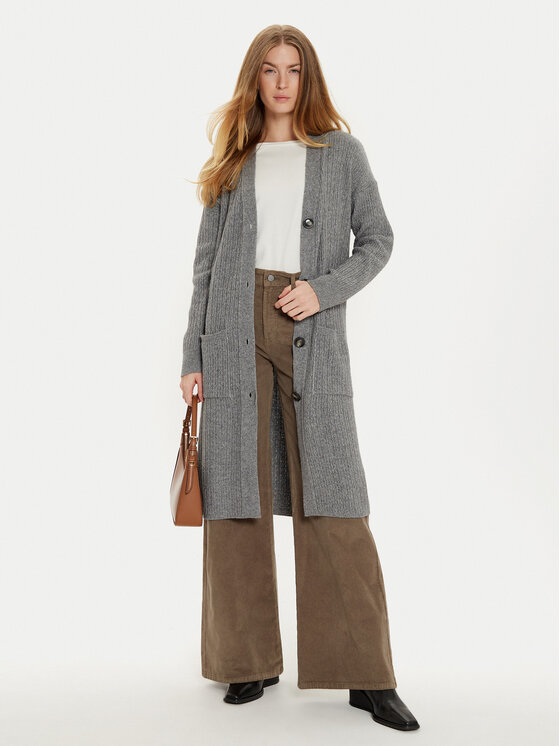 United Colors Of Benetton United Colors Of Benetton Kardiganas 126WD604F Pilka Regular Fit