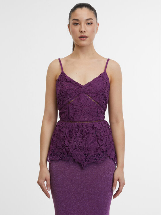 Orsay Orsay Top 1000414X3325__34 Fioletowy Regular Fit