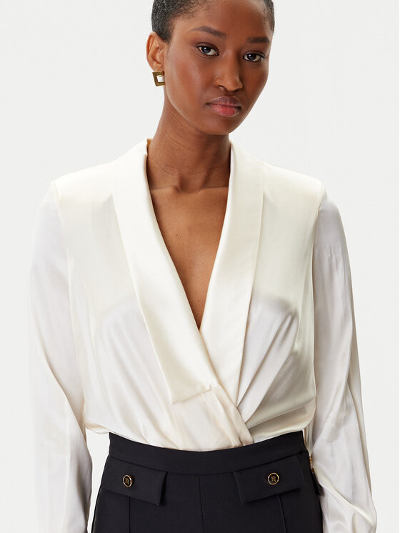 Elisabetta Franchi Elisabetta Franchi Bodi CB-007-57E2-V490 Beež Regular Fit
