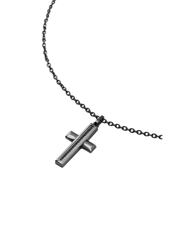Breil Breil Collana TAG AND CROSS Nero