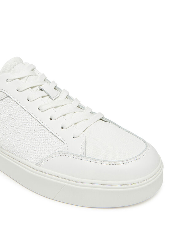 Calvin Klein Calvin Klein Sneakersy Clean Cup Low Laceup Mono HM0HM01899 Biały