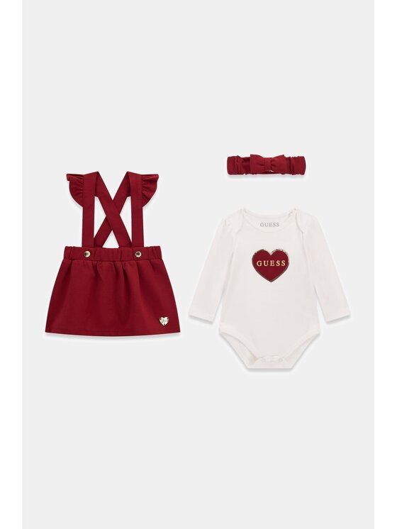 Guess Kids Guess Kids Každodenní šaty 184447 Bílá Classic Fit