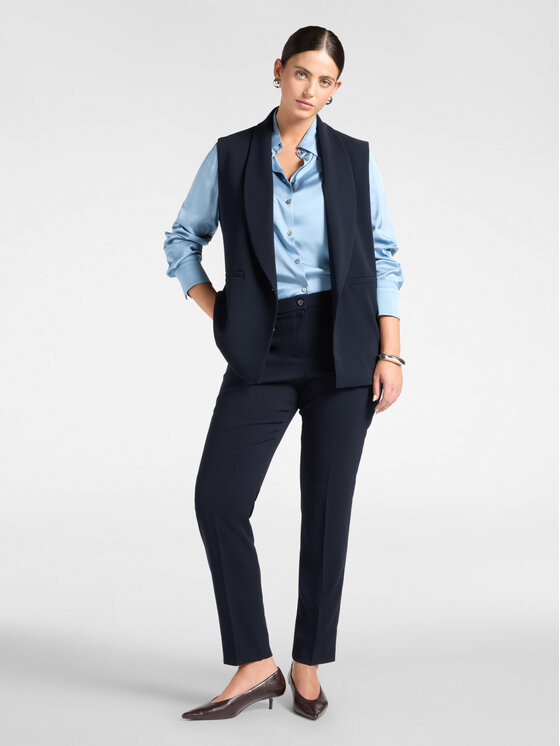 Elena Mirò Elena Mirò Spodnie materiałowe P054P000581N034 Niebieski Slim Fit