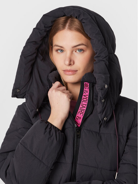 Zadig&Voltaire Zadig&Voltaire Kurtka zimowa Kory WWOW00572 Czarny Regular Fit