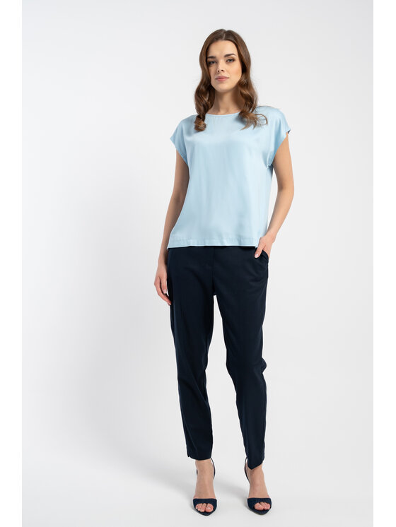 CLICK CLICK Mikina 10-6860 Modrá Regular Fit