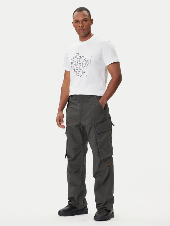 G-Star Raw G-Star Raw Hlače R-3N D25224-D191 Siva Straight Fit