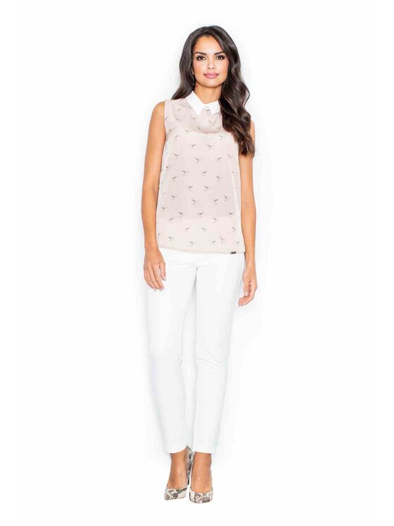 FIGL FIGL Bluzka M370 Różowy Regular Fit