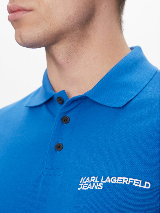 Karl Lagerfeld Jeans Karl Lagerfeld Jeans Поло A2M17094 Голубий Regular Fit