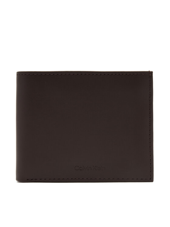 Calvin Klein Calvin Klein Ανδρικό Πορτοφόλι Ck Premium Bifold 5Cc W/Coin K50K512923 Καφέ