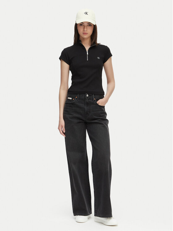 Calvin Klein Jeans Calvin Klein Jeans Дънки LV047E700G Черен Wide Leg