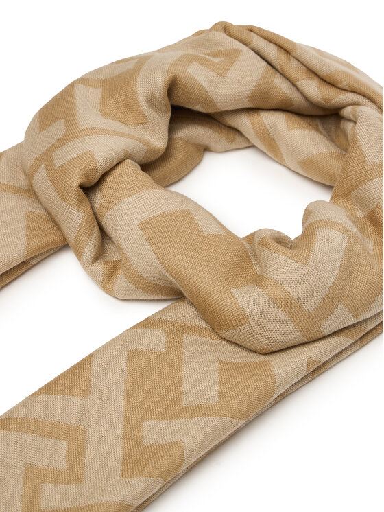 Tommy Hilfiger Tommy Hilfiger Ruta Th Monogram Heavy Scarf AW0AW18051 Bež
