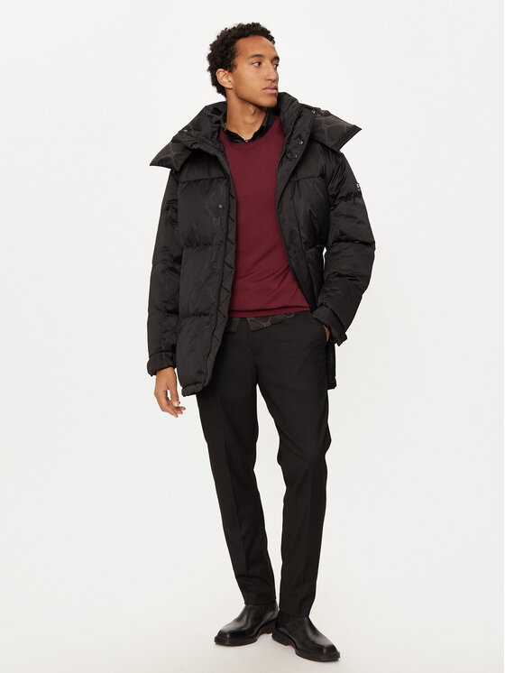 HUGO Hugo Geacă din puf Melmus2341 50524611 Negru Regular Fit