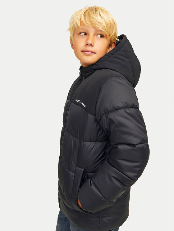 Jack&Jones Junior Jack&Jones Junior Μπουφάν χειμωνιάτικο Moon 12258878 Μαύρο Regular Fit