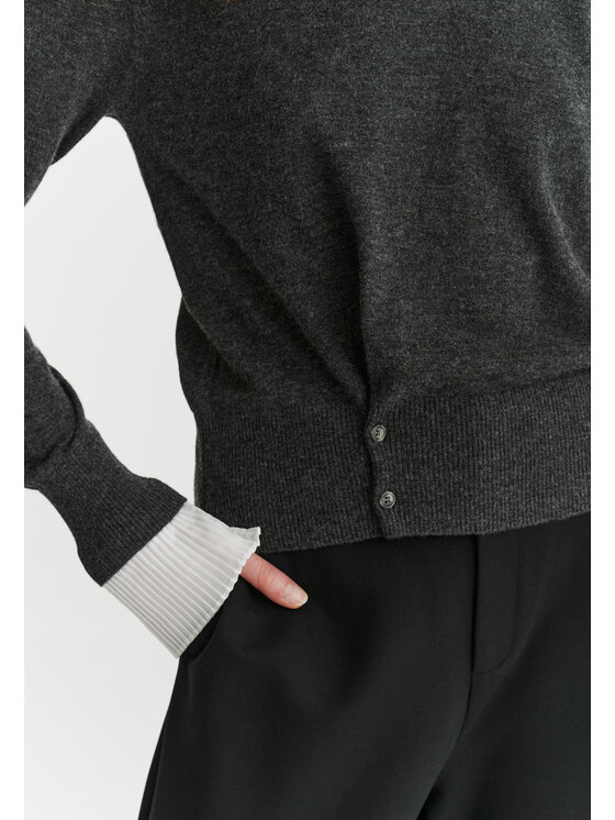 TATUUM TATUUM Sweter MELA Szary Fitted Fit