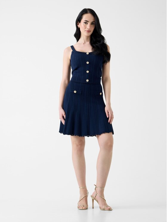 Guess Guess Spódnica mini 183312 Niebieski Classic Fit