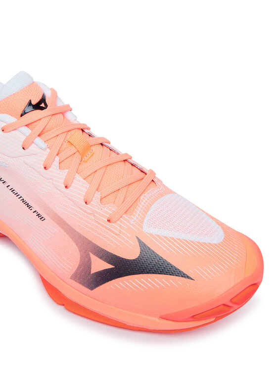 Mizuno Mizuno Saalijalatsid Wave Lightning Pro V1GA2660 Korallivärviline