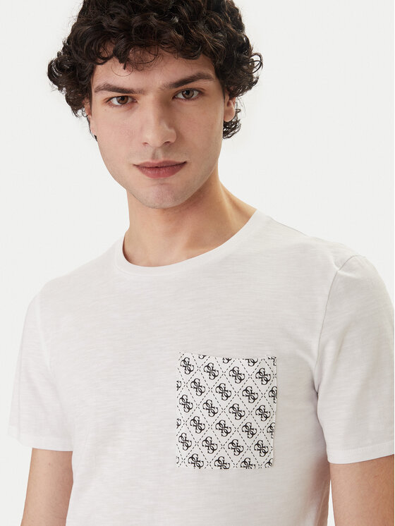 Guess Guess T-shirt F6GI12 K6XN4 Bijela Regular Fit