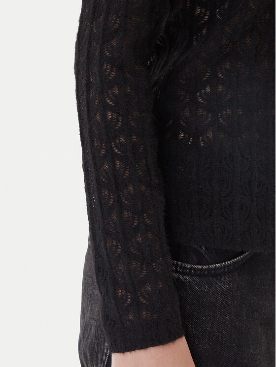 PINKO PINKO Bluzka Rufina 105979 A2YI Czarny Regular Fit