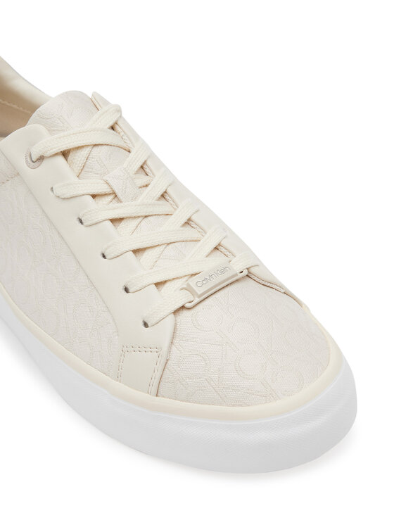Calvin Klein Calvin Klein Laisvalaikio batai Vulc Lace Up - Jacq HW0HW02412 Écru