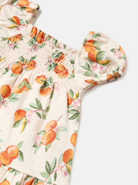 Mayoral Mayoral Rochie de vară 01923 Bej Regular Fit