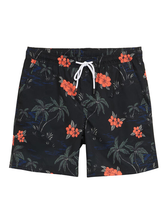 Tom Tailor Denim Tom Tailor Denim Badeshorts 1044696 Schwarz Regular Fit